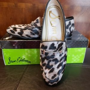 Sam Edelman Lior Brahma Calf Hair Loafers